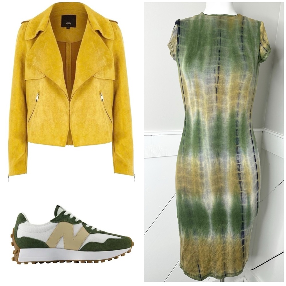 JAY JANE GREEN TIE DYE DRESS-NWT-SMALL